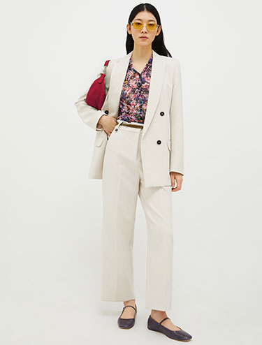 Blazer en double toile - blanc glacé - MAX&Co.