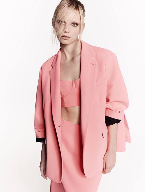 Blazer surdimensionné De-Coated with Anna Dello Russo - Rose Criard - MAX&Co.